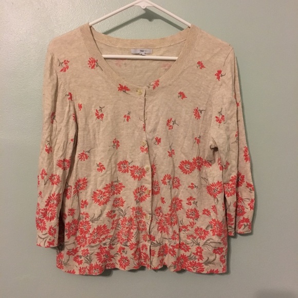 GAP Sweaters - Gap Floral Cardigan
